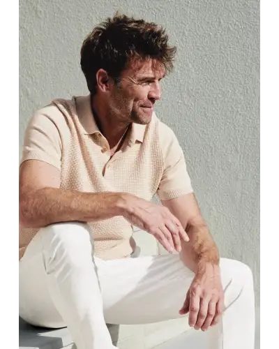 Fit Trousers Brook Taverner Regular Fit Douglas Off White Denim Jeans-BT-8957F £54.00