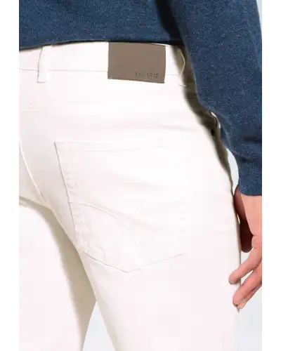 Fit Trousers Brook Taverner Regular Fit Douglas Off White Denim Jeans-BT-8957F £54.00