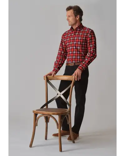 Fit Trousers Brook Taverner Regular Fit Douglas Black Denim Jeans-BT-8957D £54.00