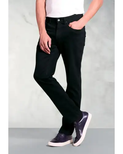 Fit Trousers Brook Taverner Regular Fit Douglas Black Denim Jeans-BT-8957D £54.00