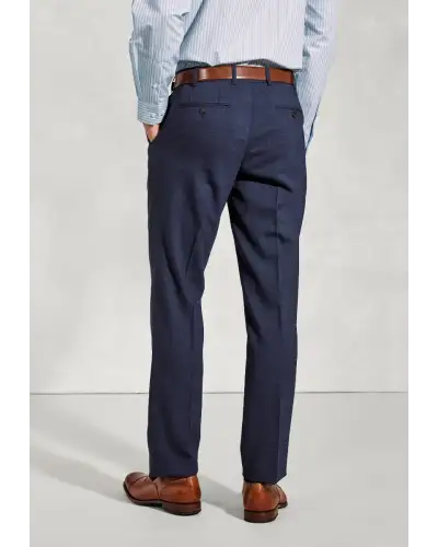 Suit Trousers Brook Taverner Tailored Fit Mckellen Navy Linen Blend Suit Trousers £63.00