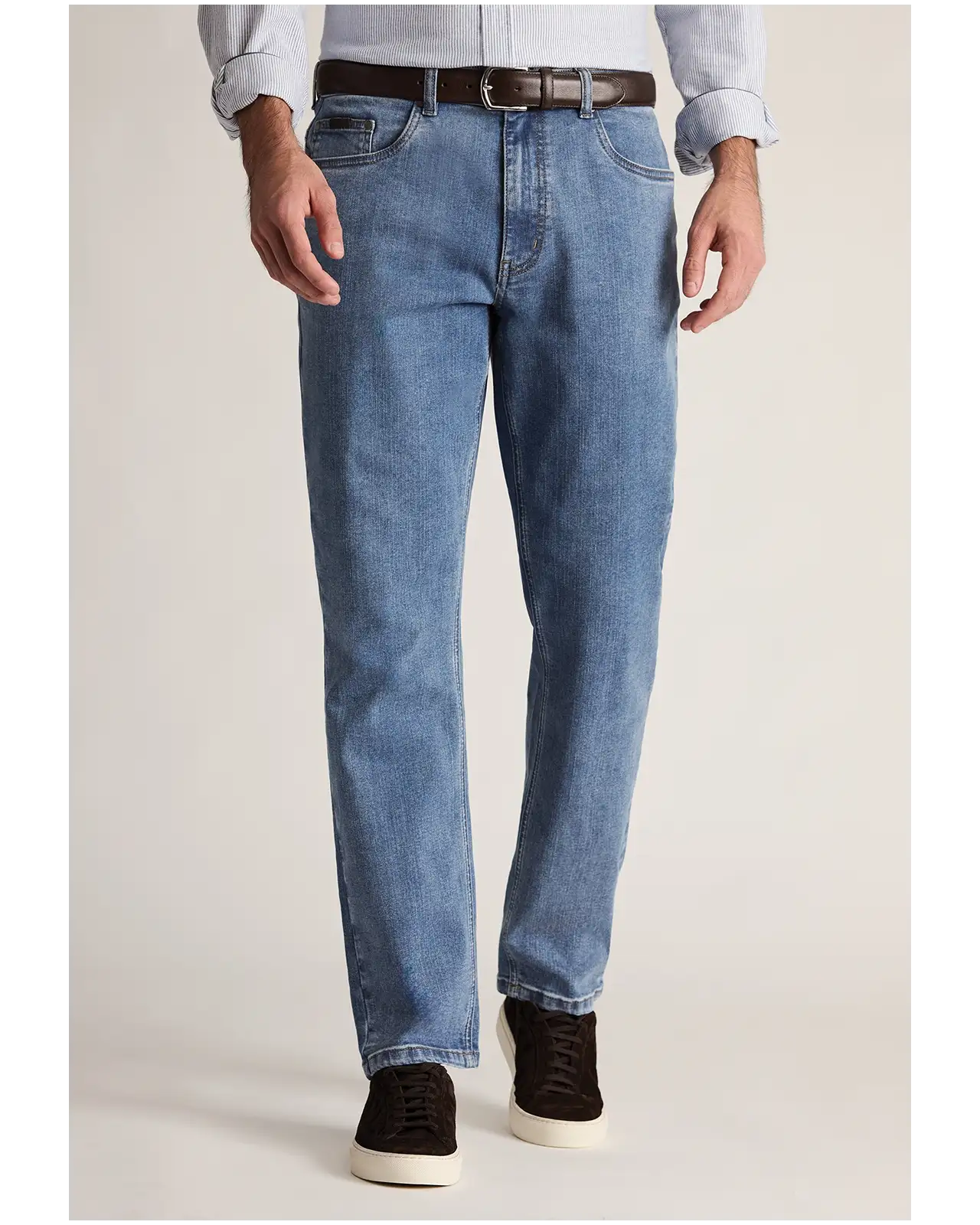 Fit Trousers Brook Taverner Tailored Fit Boulder Light Blue Denim Jeans £54.00