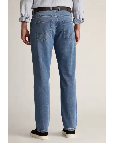 Fit Trousers Brook Taverner Tailored Fit Boulder Light Blue Denim Jeans-BT-8958G £54.00