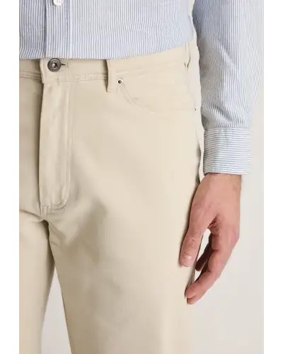 Fit Trousers Brook Taverner Tailored Fit Fredericks Ecru 5 Pocket Italian Twill Stretch Cotton Trousers £62.00