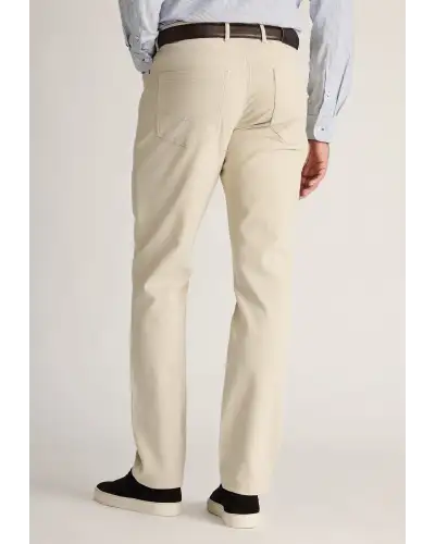 Fit Trousers Brook Taverner Regular Fit Fredericks Ecru 5 Pocket Italian Twill Stretch Cotton Trousers £62.00