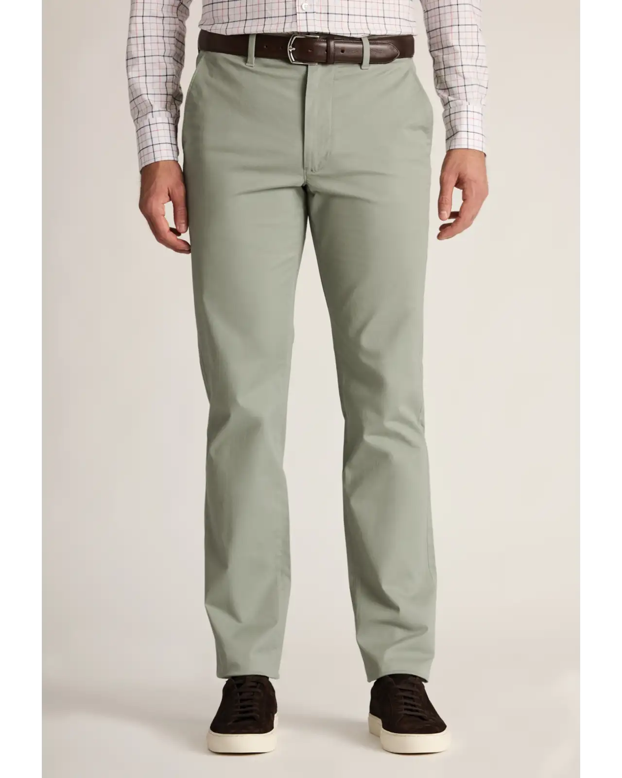 Fit Trousers Brook Taverner Regular Fit Leo Sage Stretch Cotton Chinos-BT-8059K £45.00