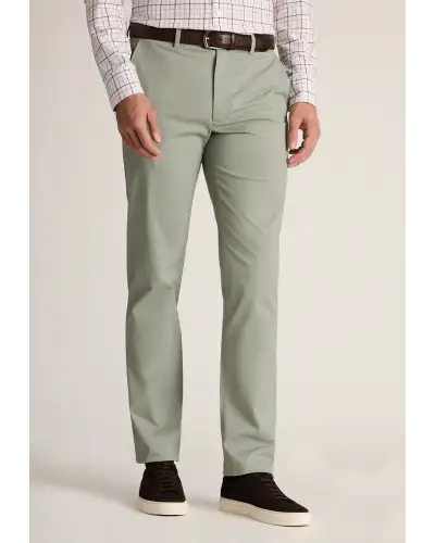 Fit Trousers Brook Taverner Tailored Fit Leo Sage Stretch Cotton Chinos £45.00