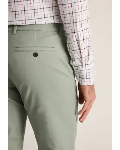 Fit Trousers Brook Taverner Tailored Fit Leo Sage Stretch Cotton Chinos-BT-8058K £45.00