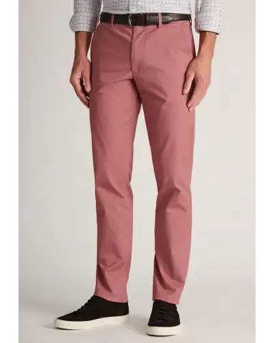 Fit Trousers Brook Taverner Tailored Fit Leo Rose Stretch Cotton Chinos £45.00