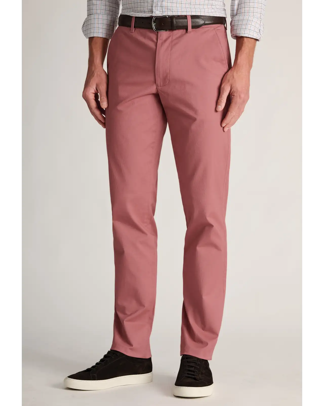 Fit Trousers Brook Taverner Tailored Fit Leo Rose Stretch Cotton Chinos £45.00