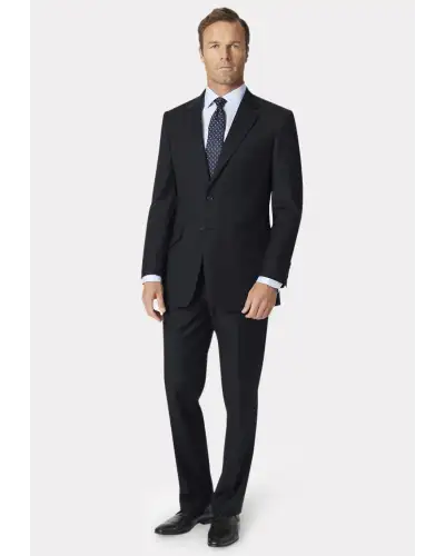 Suit Jackets Brook Taverner Regular Fit Dawlish Navy Herringbone Wool Suit Jacket £179.00
