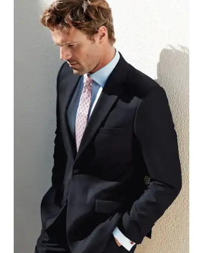 Suit Jackets Brook Taverner Regular Fit Dawlish Navy Herringbone Wool Suit Jacket £179.00