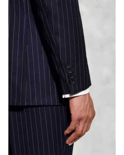 Suit Jackets Brook Taverner Regular Fit Epsom Navy Pinstripe Wool Suit Jacket £179.00