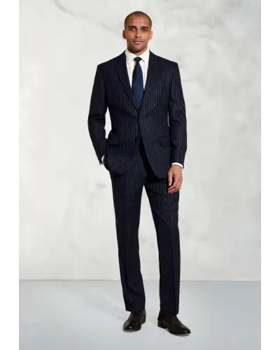 Suit Jackets Brook Taverner Regular Fit Epsom Navy Pinstripe Wool Suit Jacket £179.00