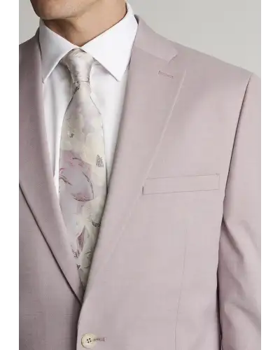 Suit Jackets Brook Taverner Tailored Fit Hayton Pink Textured Suit Jacket £89.00