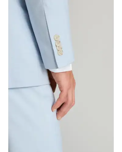 Suit Jackets Brook Taverner Tailored Fit Hayton Sky Blue Textured Suit Jacket-BT-5508AT £89.00