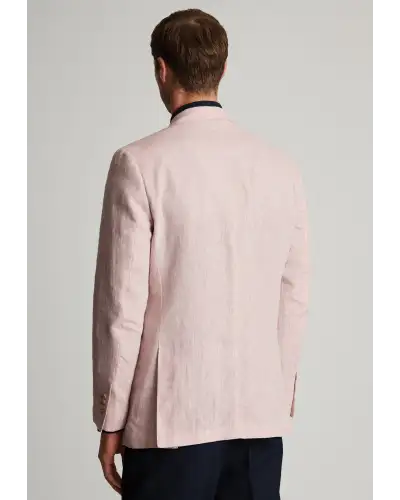 Jackets Brook Taverner Tailored Fit Eastwood Pink Pure Linen Jacket-BT-5428F £134.00
