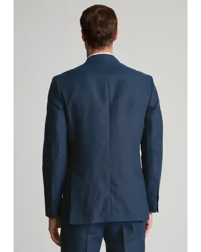 Suit Jackets Brook Taverner Tailored Fit Eastwood Navy Pure Linen Suit Jacket £134.00