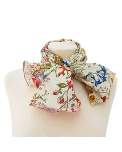Scarves Fox and Chave Kilburn Buds Silk Habotai Scarf £42.00