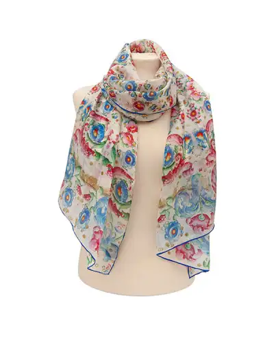 Scarves Fox and Chave Renaissance Manuscript Silk Habotai Scarf £50.00