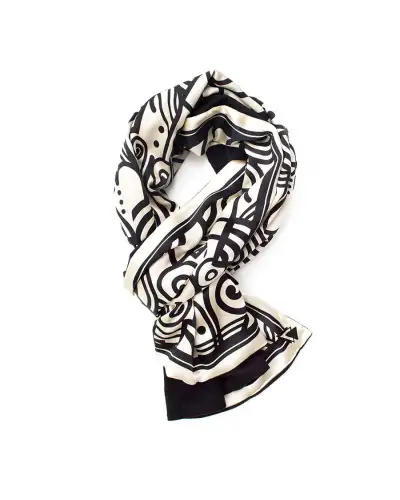 Scarves Fox and Chave Deco Scroll Poshmina Stole £116.00