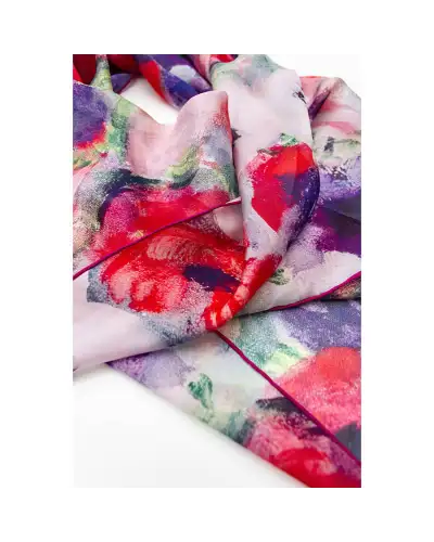 Scarves Fox and Chave Matisse Anemones Silk Chiffon Scarf £52.00