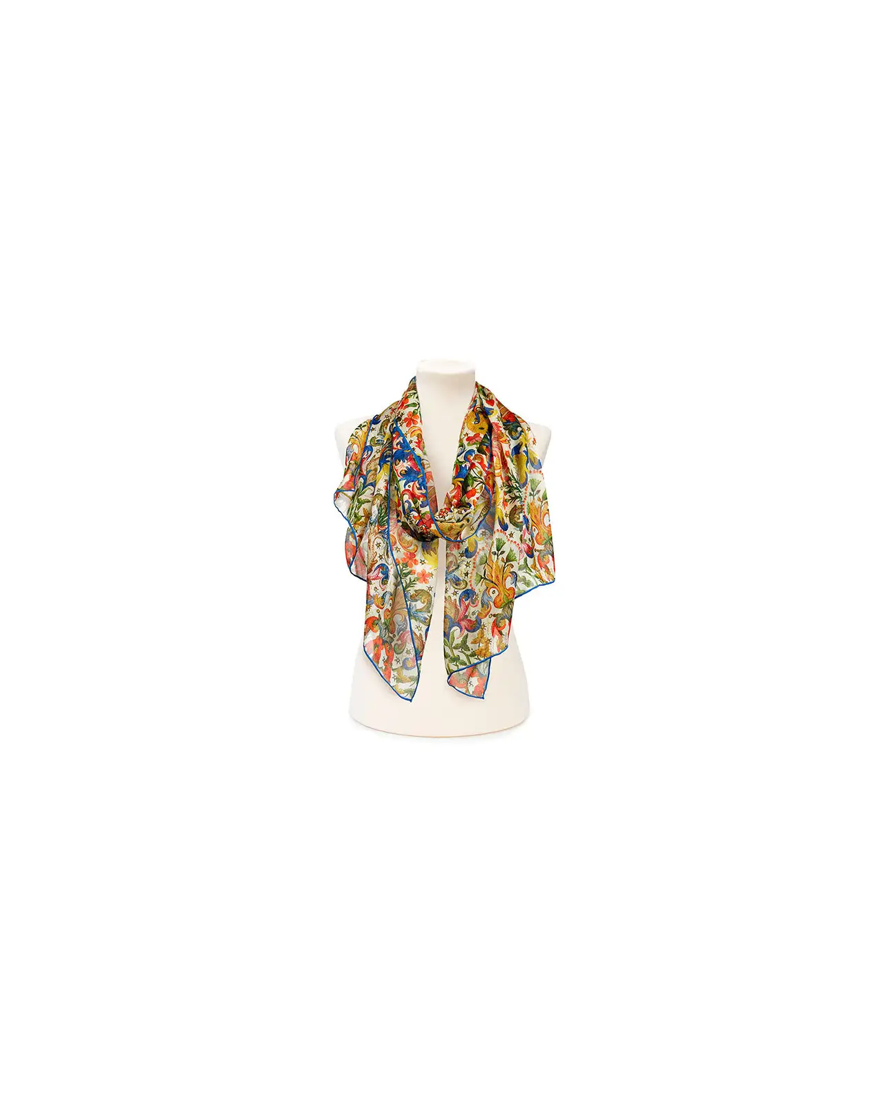 Scarves Fox and Chave Book Of Hours Chiffon Scarf £52.00