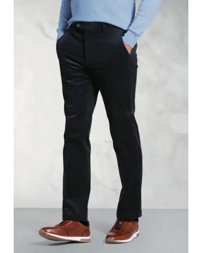 Corduroy Trousers Brook Taverner Regular Fit Ellroy Navy Corduroy Trouser-BT-8689E £54.00