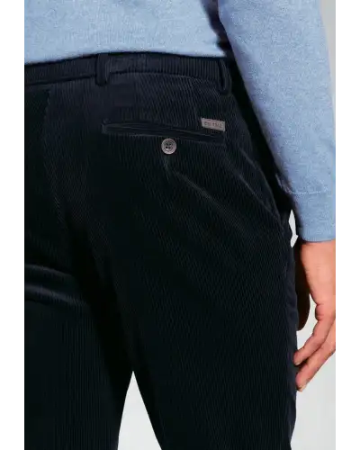 Corduroy Trousers Brook Taverner Regular Fit Ellroy Navy Corduroy Trouser-BT-8689E £54.00