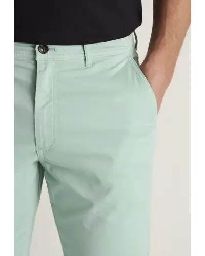 Fit Trousers Brook Taverner Tailored Fit Addingham Mint Garment Dyed Stretch Cotton Trousers £45.00