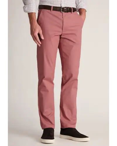 Fit Trousers Brook Taverner Regular Fit Leo Rose Stretch Cotton Chinos-BT-8059J £45.00