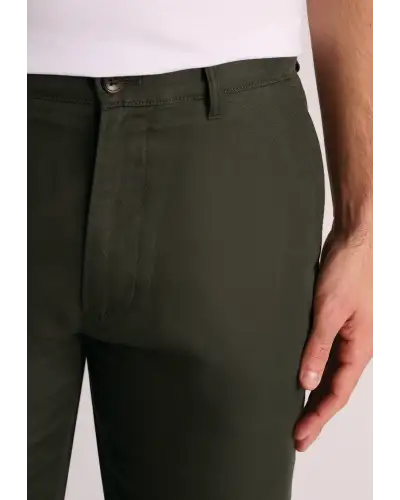 Fit Trousers Brook Taverner Regular Fit Caine Dark Khaki Linen Cotton Trousers £62.00