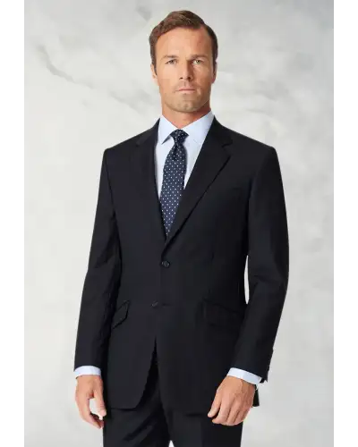 Suit Jackets Brook Taverner Tailored Fit Dawlish Navy Herringbone Wool Suit Jacket-BT-5982BT £179.00