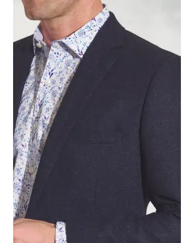 Jackets Brook Taverner Tailored Fit Tyburn Navy Wool Blend Jacket £161.00