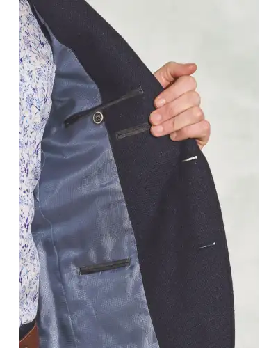 Jackets Brook Taverner Tailored Fit Tyburn Navy Wool Blend Jacket £161.00