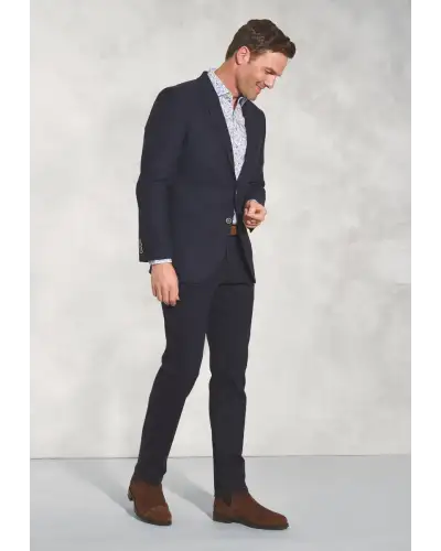 Jackets Brook Taverner Tailored Fit Tyburn Navy Wool Blend Jacket £161.00