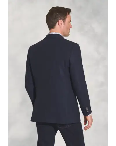 Jackets Brook Taverner Tailored Fit Tyburn Navy Wool Blend Jacket-BT-3765A £161.00