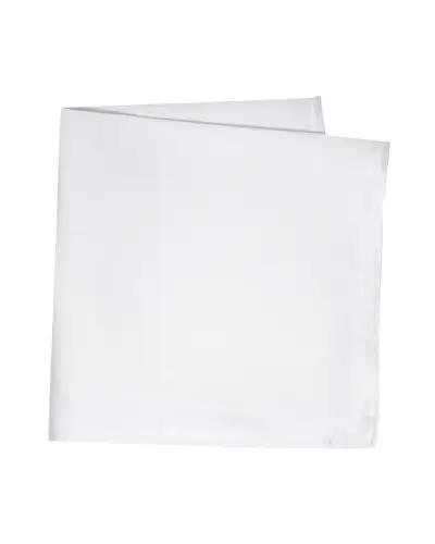 Pocket Square Soprano Ties Soprano Plain White Satin Silk Mens Silk Pocket Square-ST-HANKWQ-WHITE £15.00