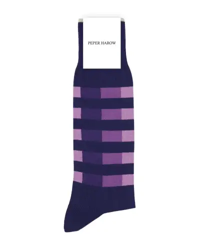 Men PEPER HAROW Quad Stripe Mens Socks - Midnight £9.00