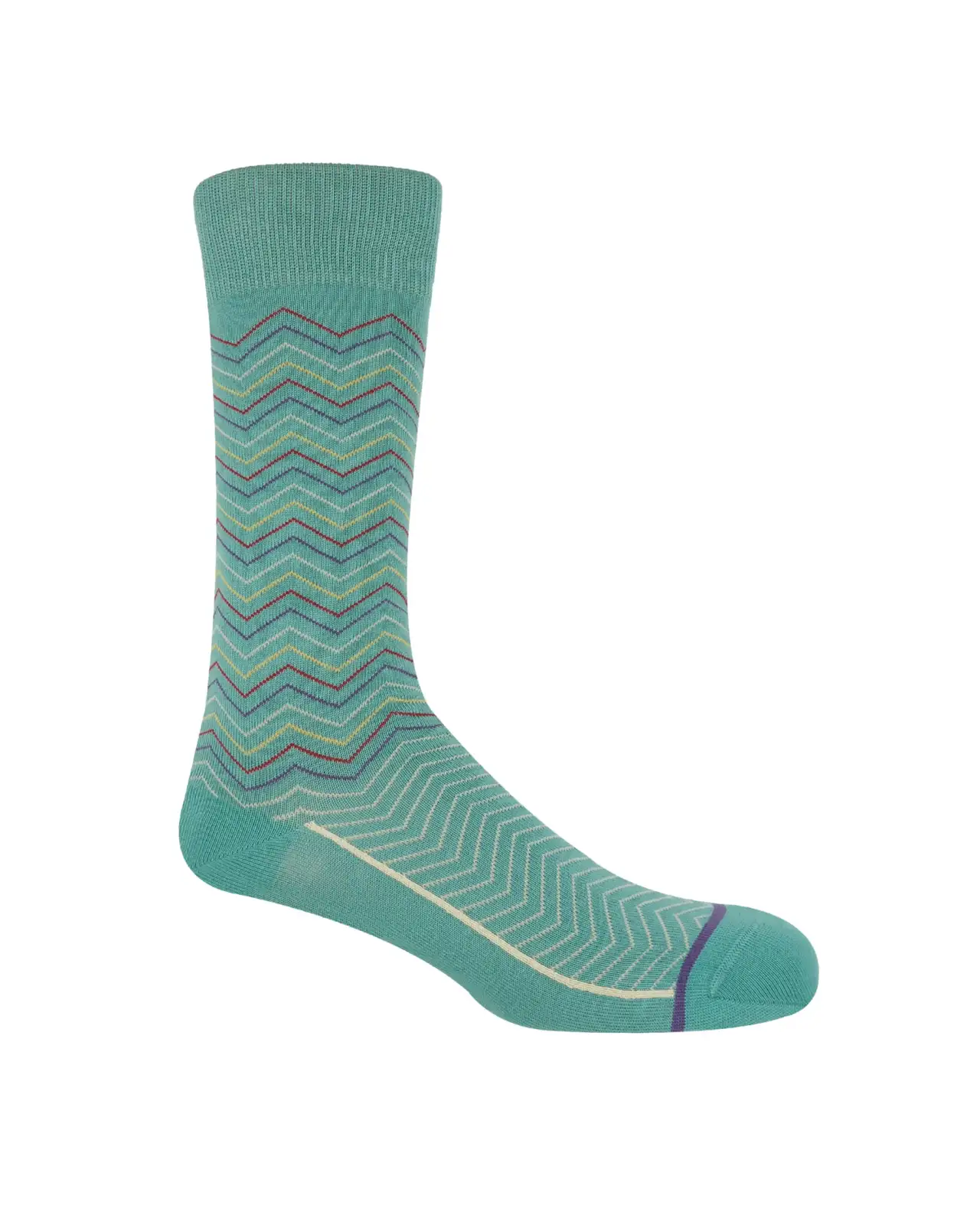 Men PEPER HAROW Zigzag Mens Socks - Teal £9.00