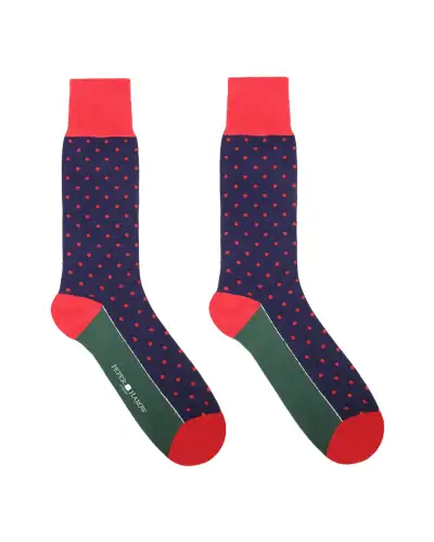 Men PEPER HAROW Pin Polka Mens Socks - Navy £9.00