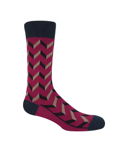 Men PEPER HAROW Optical Mens Socks - Red £9.00