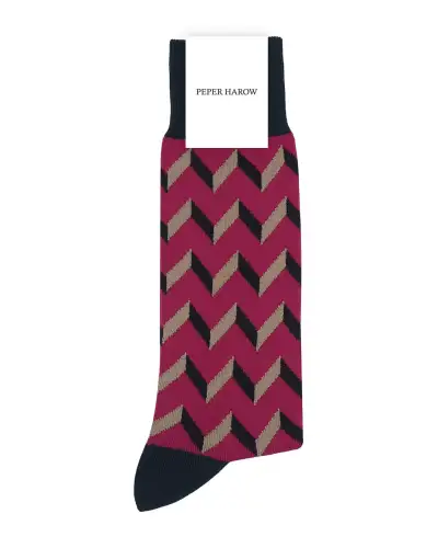 Men PEPER HAROW Optical Mens Socks - Red £9.00