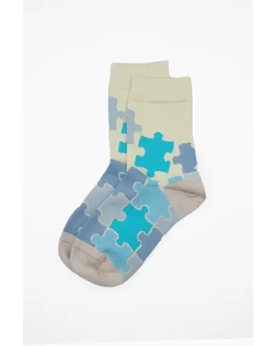 Women PEPER HAROW Jigsaw Womens Socks - Blue £11.00