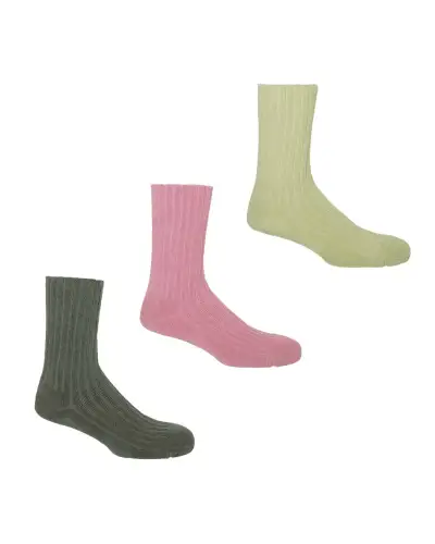 Men PEPER HAROW Ribbed Mens Bed Socks Bundle - Cream Pink Grey £38.00