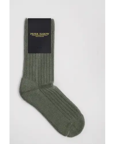 Men PEPER HAROW Ribbed Mens Bed Socks Bundle - Cream Pink Grey £38.00