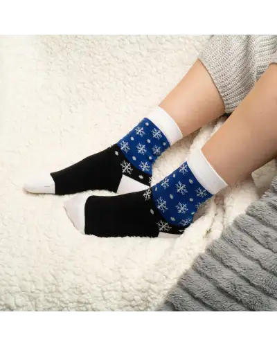 Women PEPER HAROW Snowflake Womens Socks - Blue-PH-7818517938350 £7.00