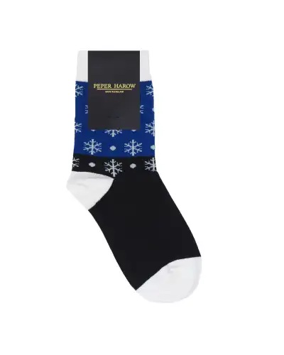 Women PEPER HAROW Snowflake Womens Socks - Blue-PH-7818517938350 £7.00