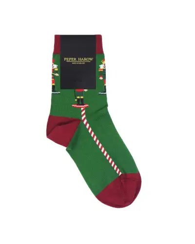 Women PEPER HAROW Nutcracker Womens Socks - Green-PH-7818510008494 £7.00