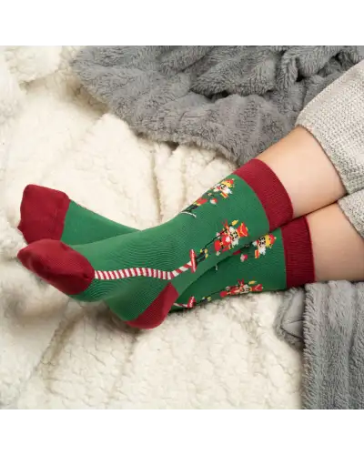 Women PEPER HAROW Nutcracker Womens Socks - Green-PH-7818510008494 £7.00